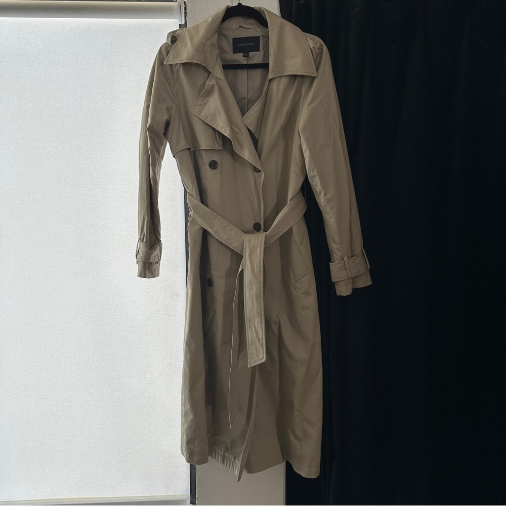 Women's Beige Trench Coat Banana Republic Small